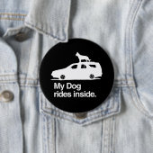 私の犬は中に乗る – .png 缶バッジ (インサイチュ)