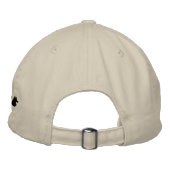 私の犬は人種差別主義者が嫌いだ 刺繍入りキャップ (裏面)