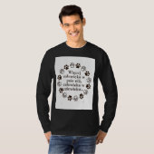 私の犬は人間より人間性が高い Tシャツ (正面フル)