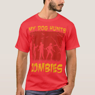 私の犬は動物園ハロウィーン犬とゾンビcoを持っている tシャツ