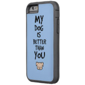 私の犬は君より良い Case-Mate iPhoneケース (裏面左)