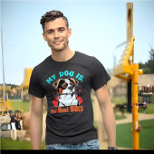 私の犬は実在ボス Tシャツ