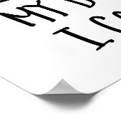 私の犬は懸命をする ポスター (角)