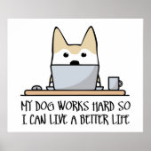 私の犬は懸命をする ポスター (正面)