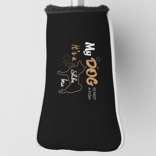 私の犬は狐ではなく、柴犬 ゴルフヘッドカバー (回転90)