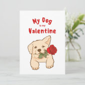 私の犬は私のバレンタインの挨拶 シーズンカード (スタンド正面)