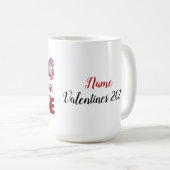 私の犬は私のバレンタインデーコーヒーマグだ コーヒーマグカップ (正面右)