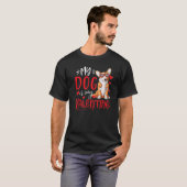 私の犬は私のバレンタインデー犬ロー Tシャツ (正面フル)