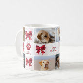 私の犬は私のバレンタイン弓4写真 コーヒーマグカップ (正面左)