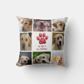 私の犬は私のバレンタイン8写真 クッション (正面)