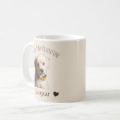 私の犬は私のバレンタイン – オーダーメイドペット コーヒーマグカップ (正面左)