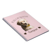 私の犬は私のバレンタイン - オーダーメイドペット ノートブック (右側)