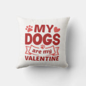 私の犬は私のバレンタイン クッション (裏面)