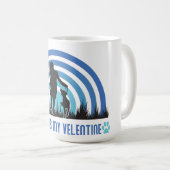 私の犬は私のバレンタイン コーヒーマグカップ (正面右)