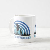 私の犬は私のバレンタイン コーヒーマグカップ (正面左)