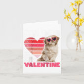 私の犬は私のバレンタイン - タトゥー シー ツー 動物のド カード (黄色い花)