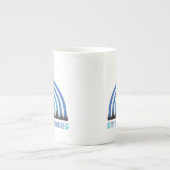 私の犬は私のバレンタイン ボーンチャイナマグカップ (正面)