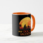 私の犬は私のバレンタイン マグカップ (正面右)