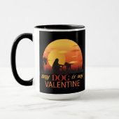 私の犬は私のバレンタイン マグカップ (左)