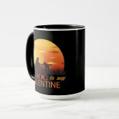 私の犬は私のバレンタイン マグカップ (正面左)