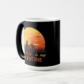 私の犬は私のバレンタイン モーフィングマグカップ (正面左)