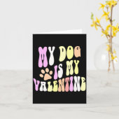 私の犬は私のバレンタイン 犬のママ ごめんね 男の子たち 女の子たち B カード (黄色い花)