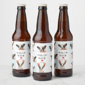 私の犬は私のバレンタイン |犬の写真2枚 ビールラベル (ボトル)