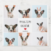 私の犬は私のバレンタイン |犬の写真2枚 ビールラベル (シングルラベル)
