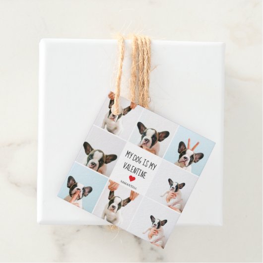 私の犬は私のバレンタイン |犬の写真2枚 フェイバータグ (インサイチュ)