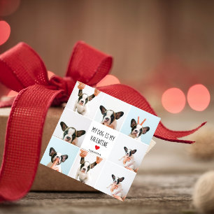 私の犬は私のバレンタイン  犬の写真2枚 フェイバータグ