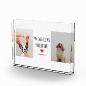 私の犬は私のバレンタイン |犬の写真2枚 フォトブロック (右)