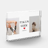 私の犬は私のバレンタイン |犬の写真2枚 フォトブロック (左)