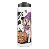 私の犬は私のブーのハロウィーンだ タンブラー (正面)