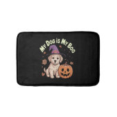 私の犬は私のブーのハロウィーンだ バスマット (正面)