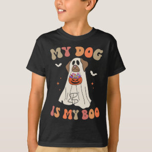 私の犬は私のブー幽霊不気味ハロウィーン犬の恋人 Tシャツ
