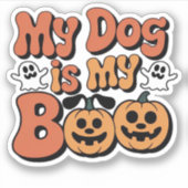 私の犬は私のブー、先生、おもしろい犬恋人エデュカート シール (正面)