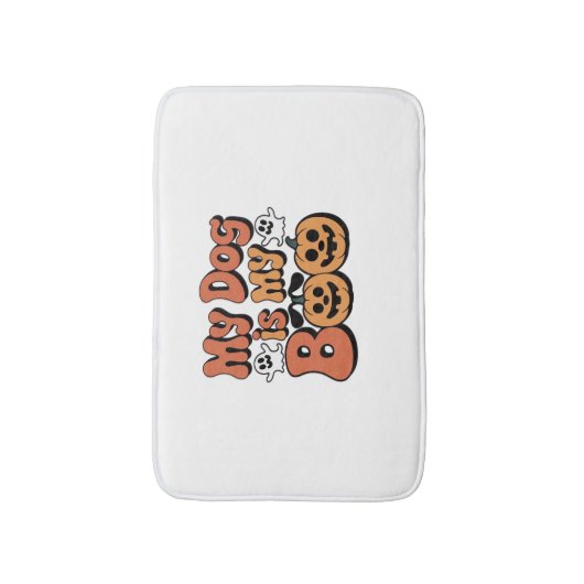 私の犬は私のブー、先生、おもしろい犬恋人エデュカート バスマット (正面縦)