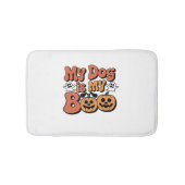 私の犬は私のブー、先生、おもしろい犬恋人エデュカート バスマット (正面)