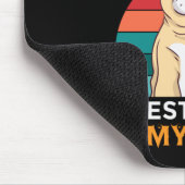 私の犬は私の最高の世界のマウズパッドの一部である マウスパッド (コーナー)