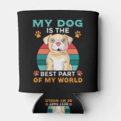 私の犬は私の最高の世界クーラーボックスの一部だ 缶クーラー (裏面)