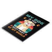 私の犬は私の最高の世界手帳の一部である ノートブック (左側)