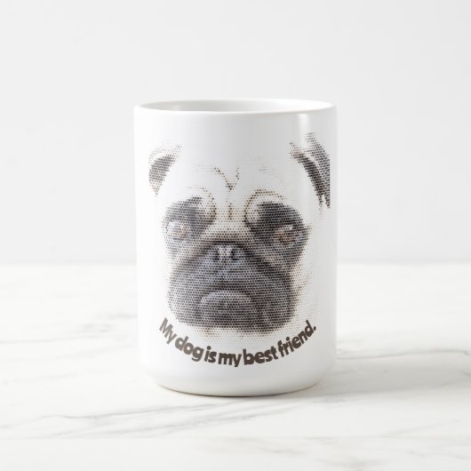 私の犬は私の最高の友達だ。 コーヒーマグカップ (中央)