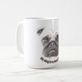 私の犬は私の最高の友達だ。 コーヒーマグカップ (正面左)