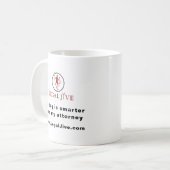 私の犬は私の頭が切れる弁護士のコーヒーマグよりも大きい コーヒーマグカップ (正面左)