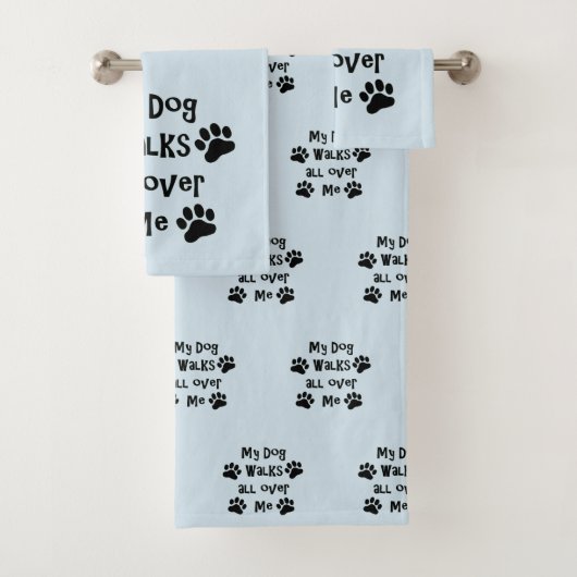 私の犬は私をくまなく歩きます バスタオルセット (インサイチュ)