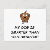 私の犬は頭が切れるお前の社長より上だ！ ポストカード (正面)