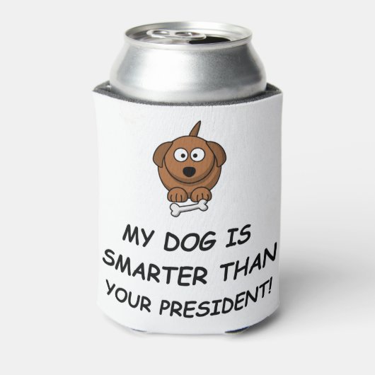 私の犬は頭が切れるお前の社長より上だ! 缶クーラー (缶裏面)