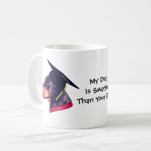 私の犬は頭が切れる君のドバーマンよおもしろい コーヒーマグカップ