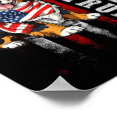 私の犬もトランプが大好きなベルネーゼおもしろい山 ポスター (角)