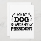 私の犬も新しい社長を欲しがっている 招待状 (正面/裏面)